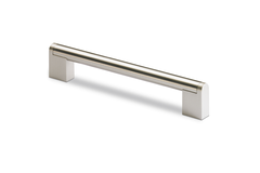 Greep Brema, boorafstand 96, L 108 mm, B 14 mm, H 35 mm, Roestvrij staal geborsteld / roestvrij staal finish geborsteld