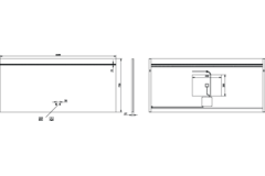 Spiegel 1600x750 led boven+kelvinch.+verwarming
