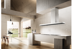 Haiku island eiland afvoer wit krion 180 cm