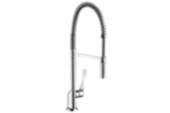 Ax Citterio keukenmengkraan Semi-Pro steel optik