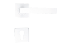 Deurkruk Pro kubic shape 16mm wit struct r+e cyl