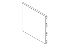 Xinnix XP50 plint 3000 mm 4mm zwart primer