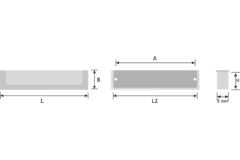 Kantelgreep 118x40mm ba:64mm donkerbrons