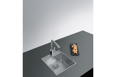 Maris vlakbouwspoelbak met kraanwerkbank / 530 x 510 mm/ Glad