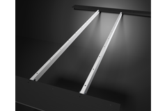 U-poot verbindingsbalken (2st) chroom l=1670mm