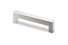 Greep Aosta, boorafstand 416, L 432 mm, B 16 mm, H 35 mm, roestvrij staal geborsteld