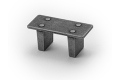 Greep bench ba32 mat ijzerkleur