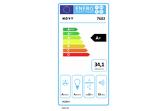 Novy Flatline 90 cm mineral black wanddampkap