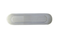 Inbouwkomgreep RVS ovaal 200x50mm