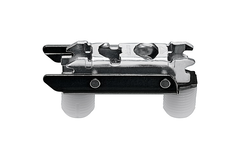 Clip montagepl. recht 3mm m/drevel 10mm onyx zwart