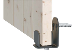 Roc-Design bodemgeleider wandmontage zwart
