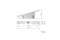 Amari structuur plankdrager schuin (2 stuks)