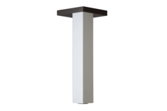 Tafelpoot Q120 rvs look 120x120mm h710 regelbaar