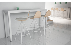 Petris tessuto barkruk 65cm-acier epoxy antraciet/