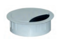 Kabeldoorvoer Exit R zamak wit gelakt d:60mm