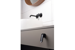 Knop LUV L51.2 zamak mat wit