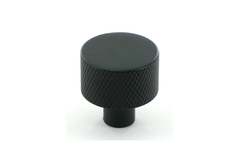 Knop gront zamak zwart mat dia. 24mm