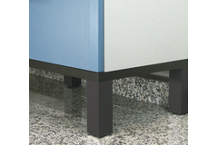 Meubelpoot capri alu h. 100mm mat zwart