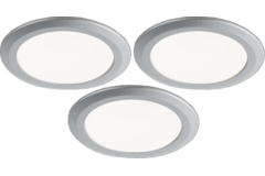 Set 3 x Led ld8011 RVS-look 2w/350ma 3000K+konvert er 15W/350ma
