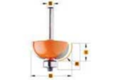 Bolle radiusfrees met geleidelager r=8 d=28,7 i=12,7