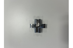Onzichtbaar scharnier 43.7x12.4mm nikkel geborsteld