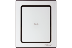 Evoline port push cuisine charger wit glas b-f2 st 2 stopcontacten/1 usb charger