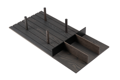 Filo frontlade bordenhouder + verdeler V4 105 zwart