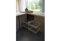 Rational corner Soft Close 450mm rechts chroom
