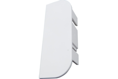 Eindkap C- vorm wit RAL 9016
