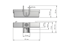 Structura kastbaarhouder zwart 20kg/paar