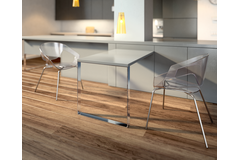 U-poot aanbouwtafel chr. h=690mm/b=700m