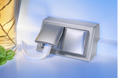 Opbouwstopcontact deltabox rvs nl-d-l