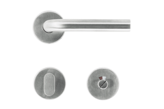 Deurkruk Pro l shape 19mm inox plus r+wc