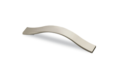 Greep Genoa, boorafstand 128, L 170 mm, B 23 mm, H 26 mm, roestvrij staal finish geborsteld