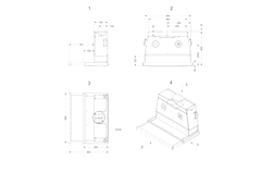 Novy telescopische dampkap 60cm RVS dub motor knop