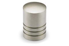 Knop Agrinum, H 26 mm, ø 18 mm, roestvrij staal geborsteld