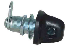 Grendelslot zwart voor houten meubel max 22mm