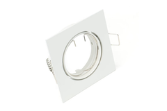 Spot inbouw 75x75mm vast wit - boordiameter 60mm