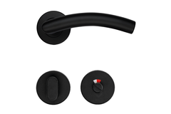 Deurkruk Pro gi shape 19mm zwart r+wc