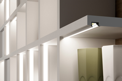 Led profiel diagonal10 C 4050 geanodiseerd