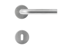 Deurkruk Pro l shape 19mm inox plus r+e
