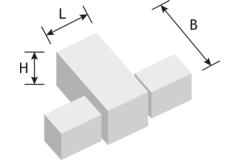 Middenstuk voor buis tube 18x18mm RVS-lo