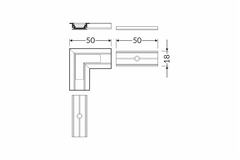Led hoekprofiel 90° groove10 geanodiseerd