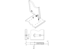 Kastverbinder excenter 15.16 Z / rand blank