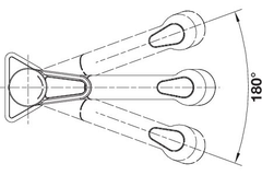Blanco Wega-S-F II mengkraan uittrekbaar chroom