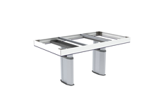 CENTERLIFT 960HE incl. voorkant - 138,0 x 98,0cm, Voor bovenblad 140,0x100,0cm, Wit, RAL 9003