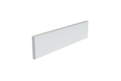 103 mm Alu-Front, 99,0cm breed, Wit gepoedercoat aluminium RAL 9003