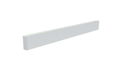 40 mm Alu-Front, 190cm, Wit gepoedercoat aluminium RAL 9003