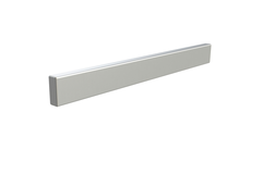 40 mm Alu-Front, 110cm, Geanodiseerd aluminium