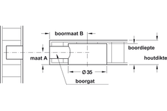Excenterverbinder ø35x17mm zamak